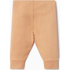 Ribbed Buttoned Neckline Pajamas, Orange - Pajamas - 2