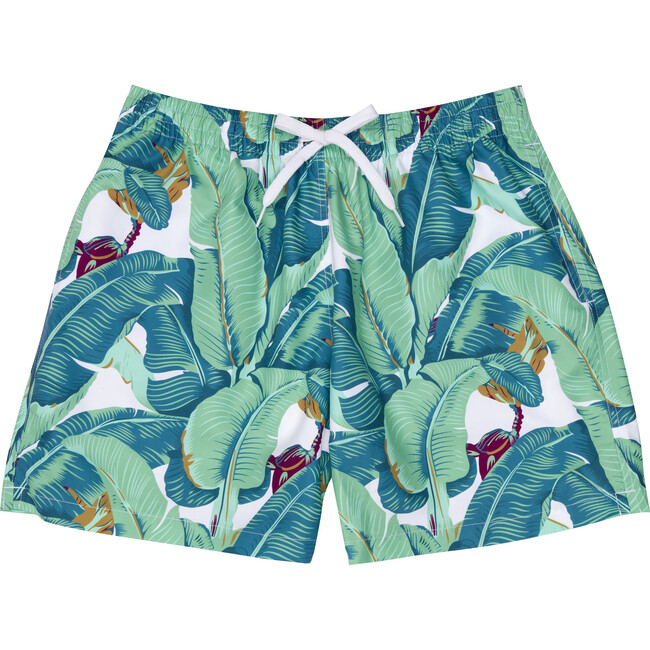 Men’s Banana Leaf Swim Shorts, Green