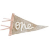 Monthly Milestone Mini Pennants, Beige and Light Pink - Wall Décor - 1 - thumbnail
