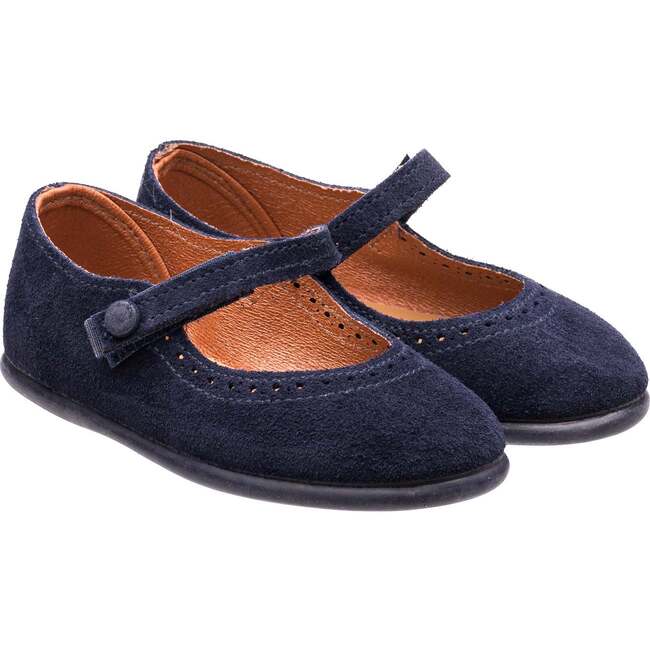 Suede Mary Jane, Blue