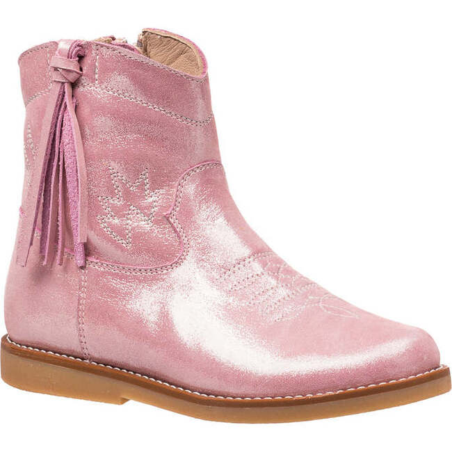 Hannah Suede Boot, Metallic Pink - Boots - 3