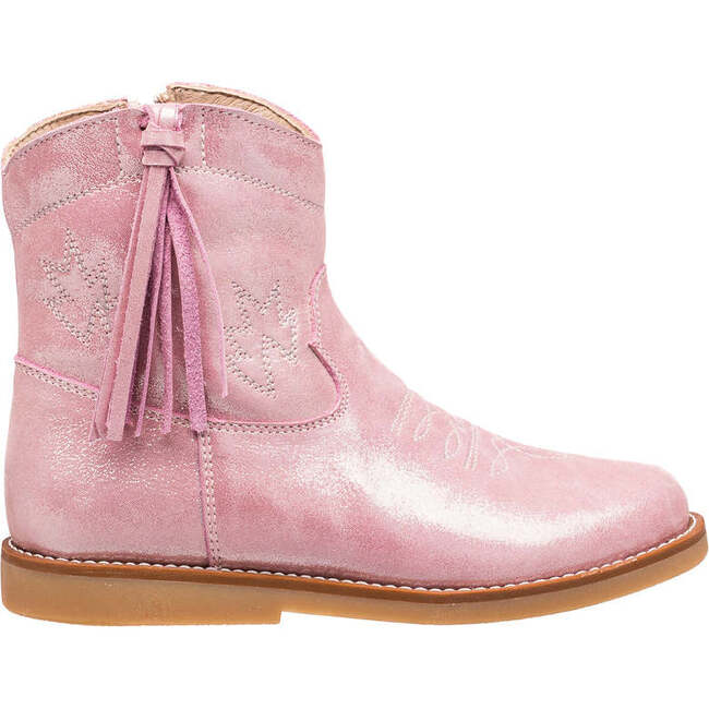 Hannah Suede Boot, Metallic Pink - Boots - 4