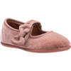 Velvet Bow Mary Jane, Rose - Mary Janes - 4