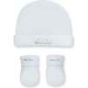 Hello World Pima Cotton Beanie And Socks Set, White (Set Of 2) - Mixed Accessories Set - 1 - thumbnail