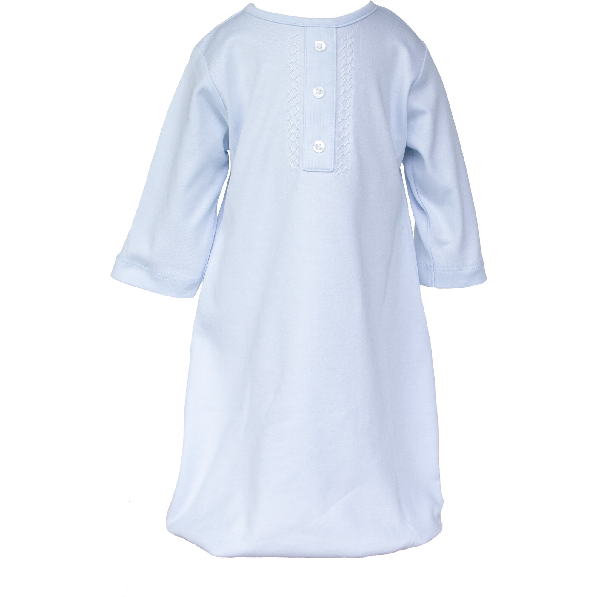 Layette Gown, Light Blue - Pajamas - 1