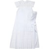 Aiden S/S Christening Convertible Gown & Hat Set, White - Rompers - 1 - thumbnail