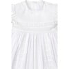 Nicole L/S Christening Gown & Hat Set, White - Ceremonial Dresses - 3