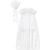 Graham S/S Christening Convertible Gown & Hat Set, White - Rompers - 2