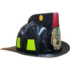 Jr. Fire Chief Helmet with Light & Sound, Black - Costume Accessories - 2