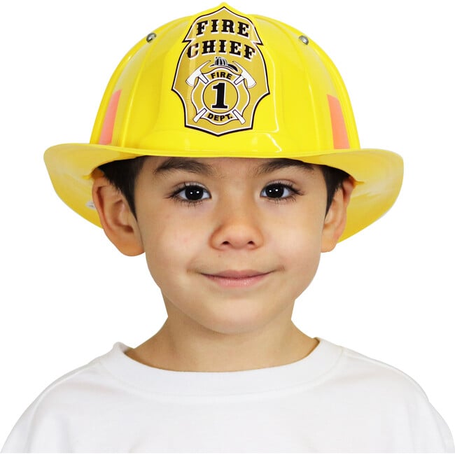 Jr. Firefighter Helmet, Yellow - Costume Accessories - 2