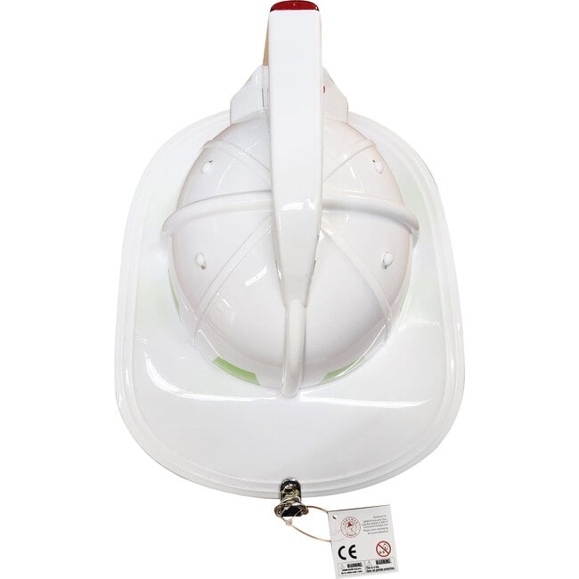 Jr. Fire Chief Helmet with Light & Sound, White - Costume Accessories - 2