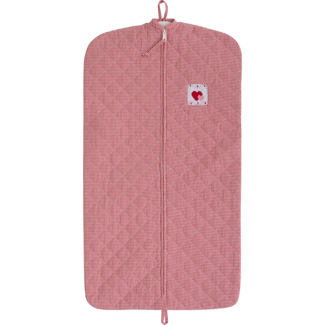 Quilted Luggage Garment Bag, Hearts