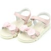 Leigh Knotted Bow Sandal, Pink - Sandals - 1 - thumbnail