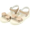 Leigh Knotted Bow Sandal, Latte - Sandals - 1 - thumbnail