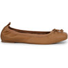 Women's Caroline Square Toe Leather Ballet Flat, Whiskey - Flats - 1 - thumbnail