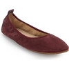 Women's Vienna Pointed Toe Foldable Ballet Flat, Amarena Suede - Flats - 2