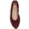 Women's Vienna Pointed Toe Foldable Ballet Flat, Amarena Suede - Flats - 3
