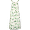 Sansi Floral Print Sleeveless Midi Dress, Green - Dresses - 1 - thumbnail