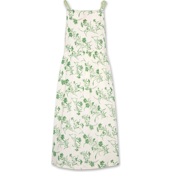 Sansi Floral Print Sleeveless Midi Dress, Green - Dresses - 5