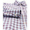 Tim Pocket Woven Check Long Sleeve Shirt, Red - Shirts - 4