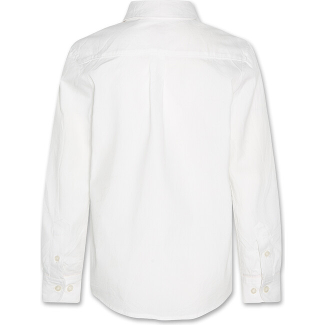 Axel Classic Oxford AO76 Embroidered Plain Shirt, White - Shirts - 6