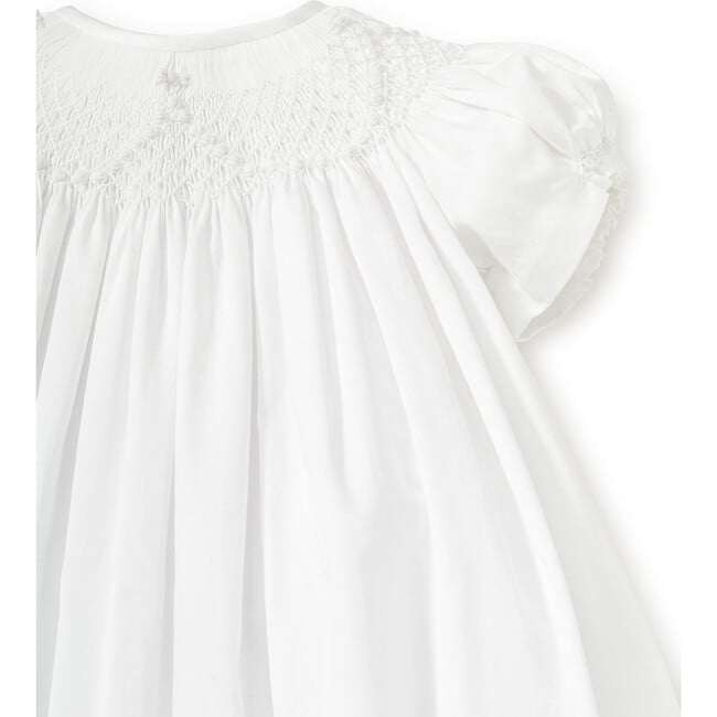 Caroline S/S Christening Gown & Hat Set, White - Ceremonial Dresses - 2