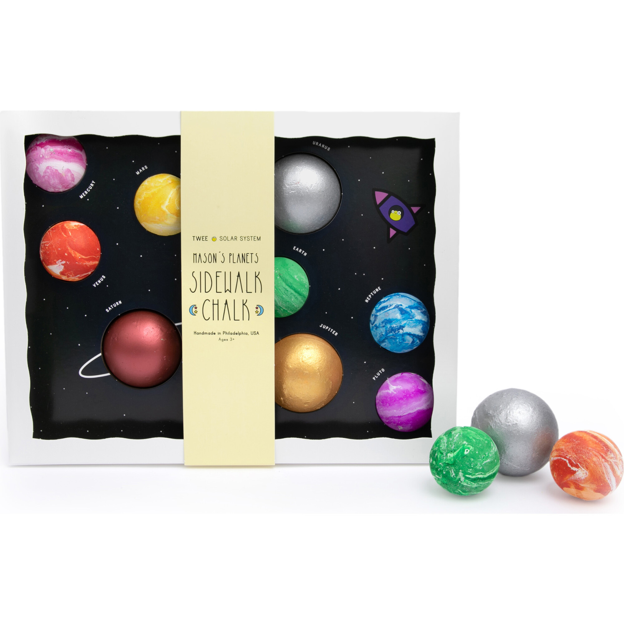 TWEE Mason's Planets Handmade  Chalk - Bubbles/Chalk - 1