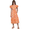 Delia Dress, Poppy Sunset - Dresses - 1 - thumbnail