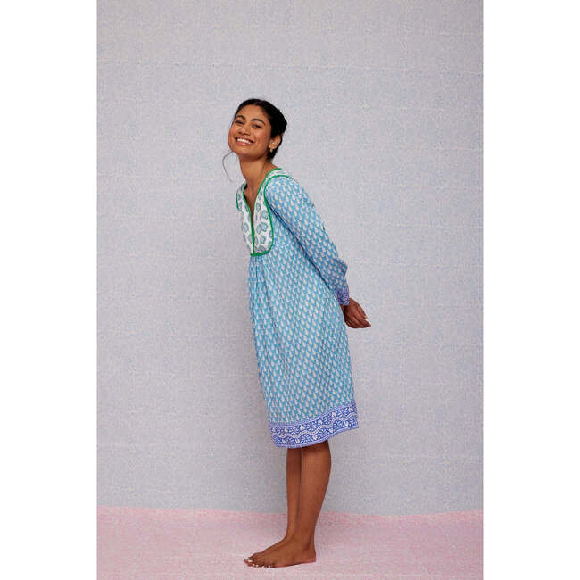 Jaipur Dress, Cornflower Blue - Dresses - 3