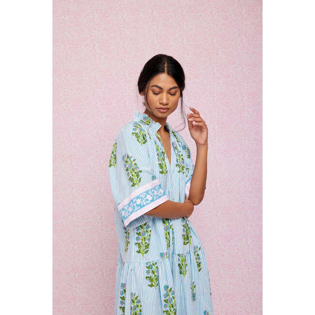 Yuva Dress, Cornflower Blue - Dresses - 4