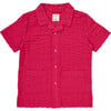 Nantucket 2-Pocket Seersucker Shirt, Beetroot Purple - Shirts - 1 - thumbnail