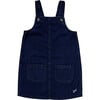 Sarasota 2-Pocket Pinafore Dress, Dark Wash Denim - Dresses - 1 - thumbnail