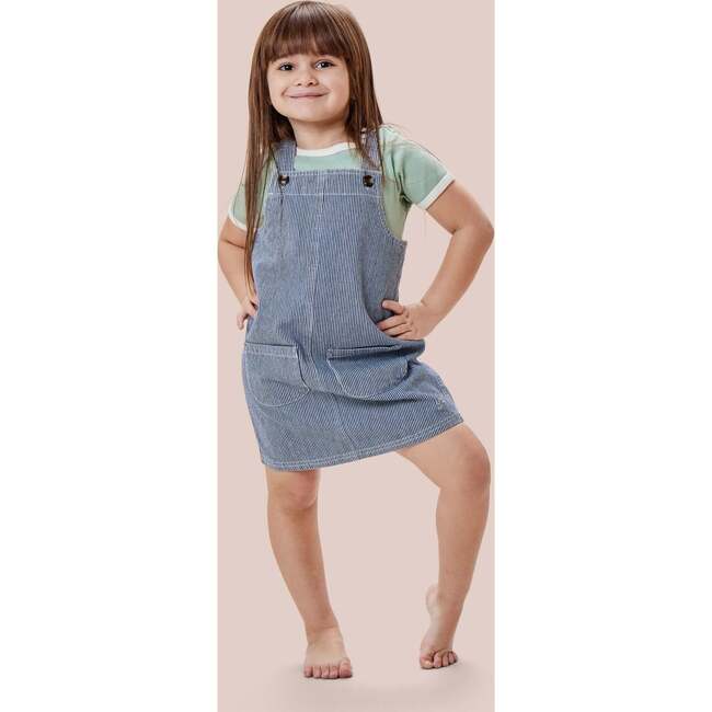 Sarasota 2-Pocket Pinafore Dress, Railroad Stripe - Dresses - 2