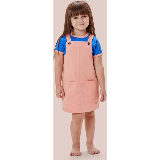 Sarasota 2-Pocket Pinafore Dress, Salmon - Dresses - 2