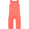 Everglades Round Neck Sleeveless Long Romper, Peach Pink - Rompers - 1 - thumbnail