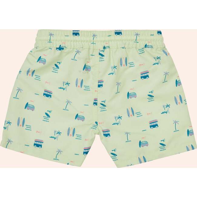 Ozark Elastic Waist Drawstring Swim Print Shorts, Riley - Swim Trunks - 3