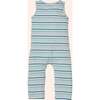 Everglades Round Neck Sleeveless Long Striped Romper, Levi - Rompers - 3