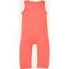 Everglades Round Neck Sleeveless Long Romper, Peach Pink - Rompers - 3