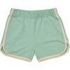 Daytona Elastic Waist Piped Shorts, Frosty Green - Shorts - 1 - thumbnail