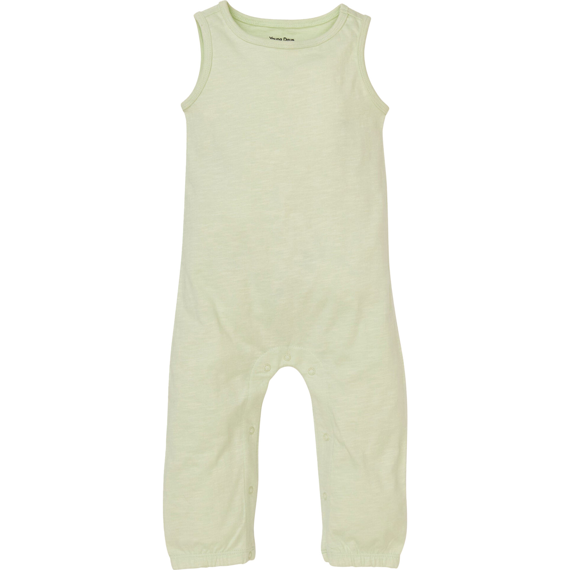Everglades Round Neck Sleeveless Long Romper, Ambrosia - Rompers - 1