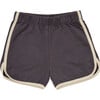 Daytona Elastic Waist Piped Shorts, Rabbit - Shorts - 1 - thumbnail