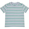 Azores Crew Neck Short Sleeve Print Striped Tee, Levi - T-Shirts - 1 - thumbnail