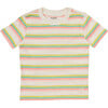 Azores Crew Neck Short Sleeve Print Striped Tee, Ginny - T-Shirts - 1 - thumbnail