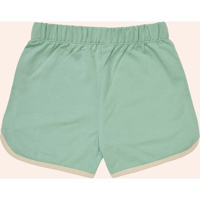 Daytona Elastic Waist Piped Shorts, Frosty Green - Shorts - 3