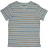 Anaheim Contrast Piped Ribbed Striped Tee, Hannah - T-Shirts - 1 - thumbnail