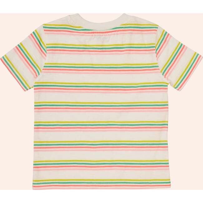 Azores Crew Neck Short Sleeve Print Striped Tee, Ginny - T-Shirts - 3