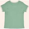 Anaheim Contrast Piped Ribbed Tee, Frosty Green - T-Shirts - 3