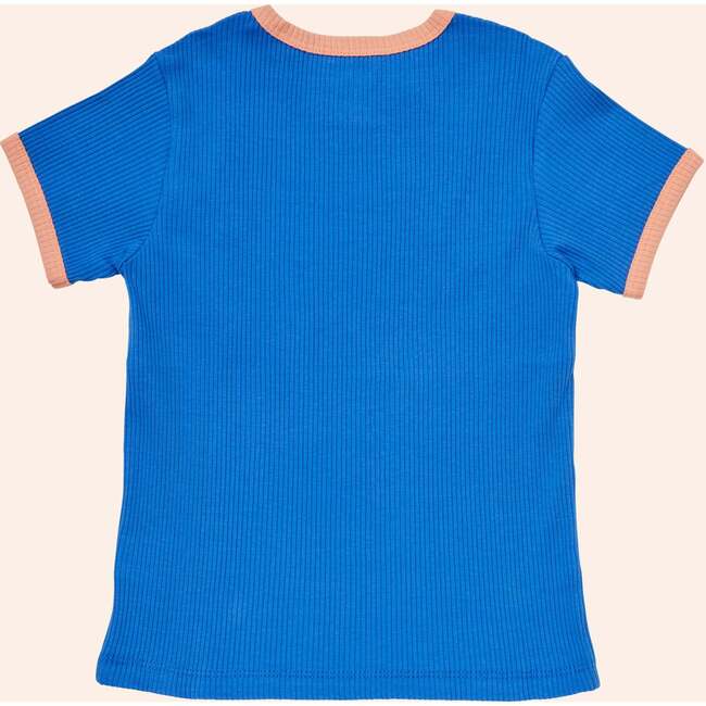 Anaheim Contrast Piped Ribbed Tee, Palace Blue - T-Shirts - 3