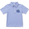 Griffin Boys' Pima Cotton Polo Golf Shirt, Blue Stripes - Polo Shirts - 4