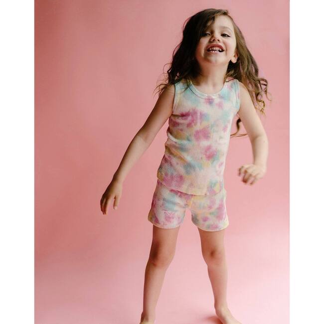 Noble Organic Waffle Tank Set, Rainbow Sherbet - Pajamas - 4